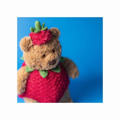 Jellycat Bartholomew Strawberry Oso | IHJV-31058